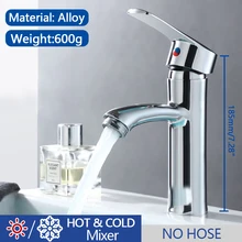  Free Shipping Bathroom Basin Faucet Chrome Single Handle Kitchen Tap Faucet Mixer Hot and Cold Water Chrome Bathroom Accessories 