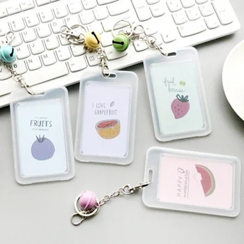 

Designs OF Summer Fruits CARDS COVER Holder Students Bus Card Case Lanyard Girl Work Identity Badge Two Cards Cover