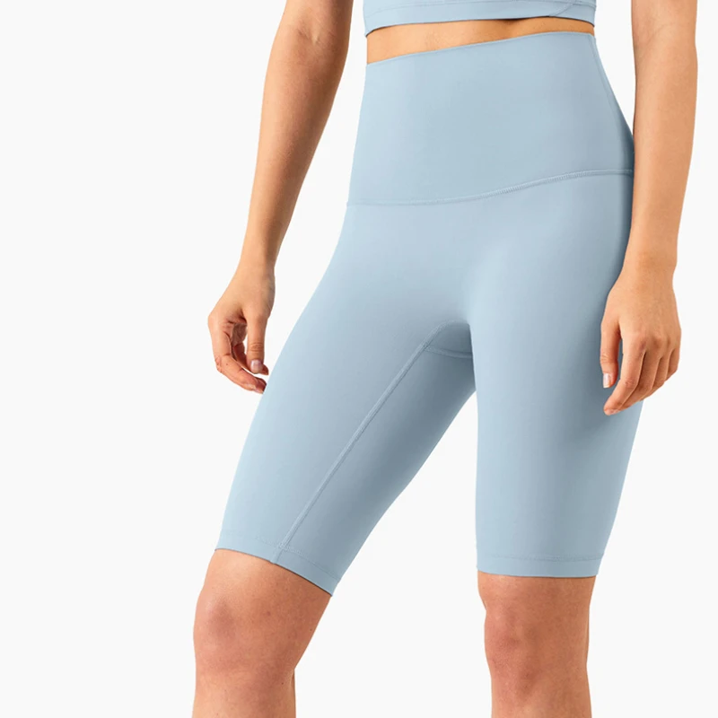 No Front Seam High Waist Workout Exercise Yoga Biker Shorts Women Butt