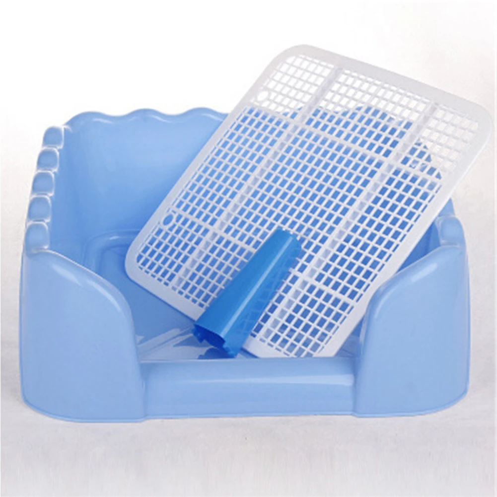 Cat Litter Box with Tray Mat Plastic Pet Cat Rabbit Pee Toilet for Cats Sifting Cat Litter Box Pee Pad Tray Pet Trainer Cleaning