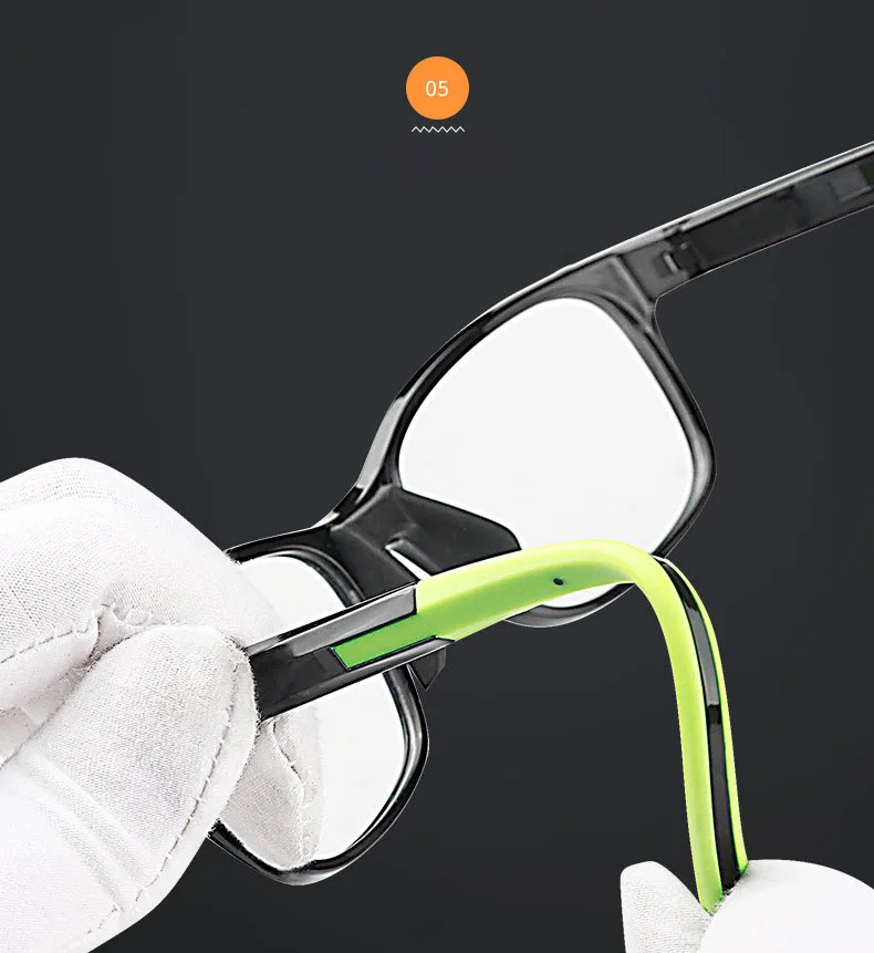 Zerosun Sports Eyeglasses Frame Men Women Basketball Outdoor Eye Goggles Anti Explosion for Prescription Eyeglass Detachable Leg