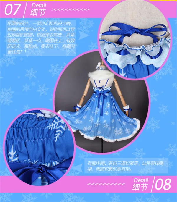 Lovelive! sunshine Aqours Hanamaru Watanabe You Ruby Kanan Play Snow неглиже Хэллоуин Рождественский костюм для женщин