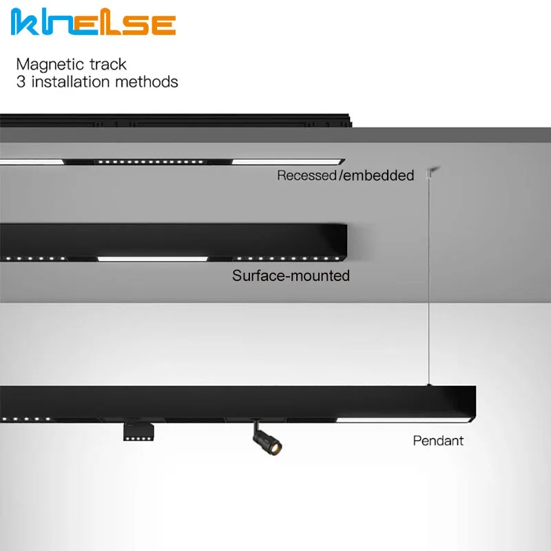 New Led Track Lighting Aluminum Ceiling Recessed Suspended