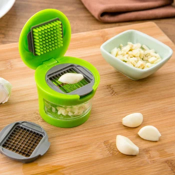 

Hand Presser Portable Mini Garlic Press Chopper Slicer Garlic Grater ABS Stainless Steel Grinder Crusher Home Kitchen Tools