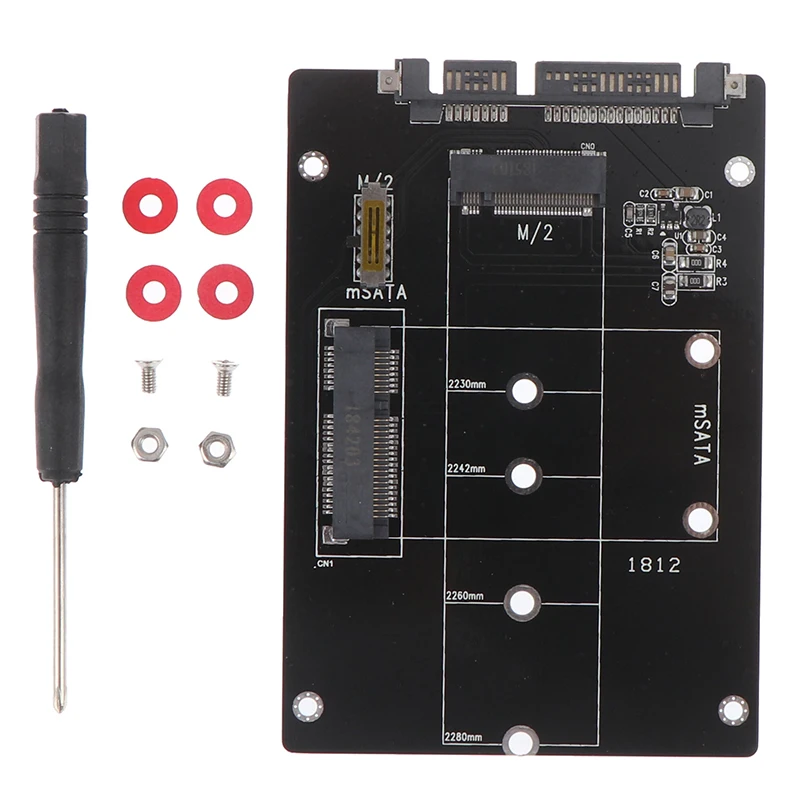 2 в 1 mSATA-SATA NGFF M.2 для SATA3 конвертерная плата адаптера SSD диск