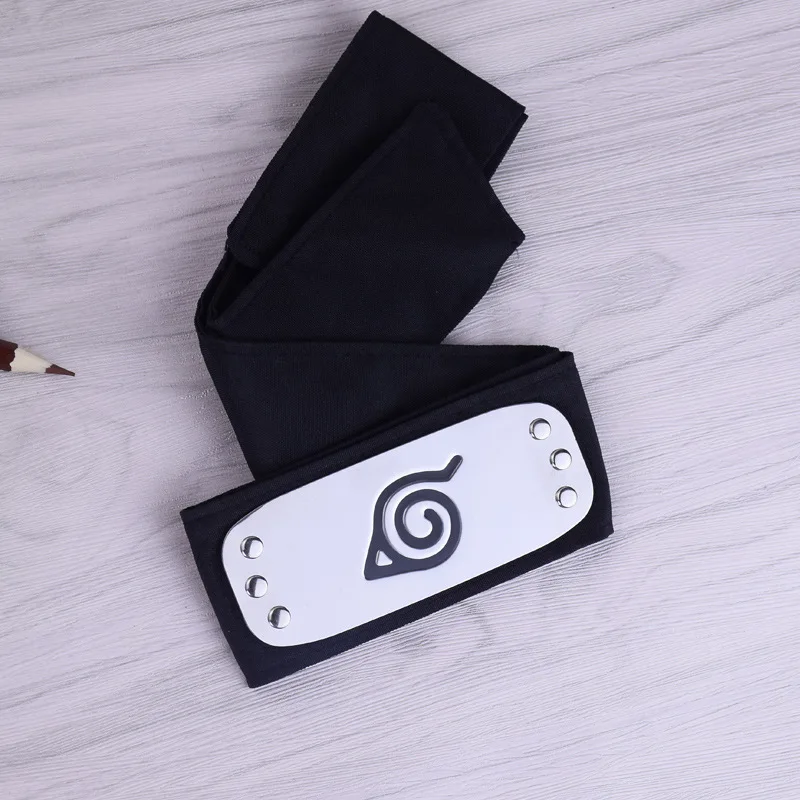 

Anime Peripheral COS Props Naruto Rebel Forbearance Konoha Logo Ming Head Guard Headband Bandage Cloth Headscarf
