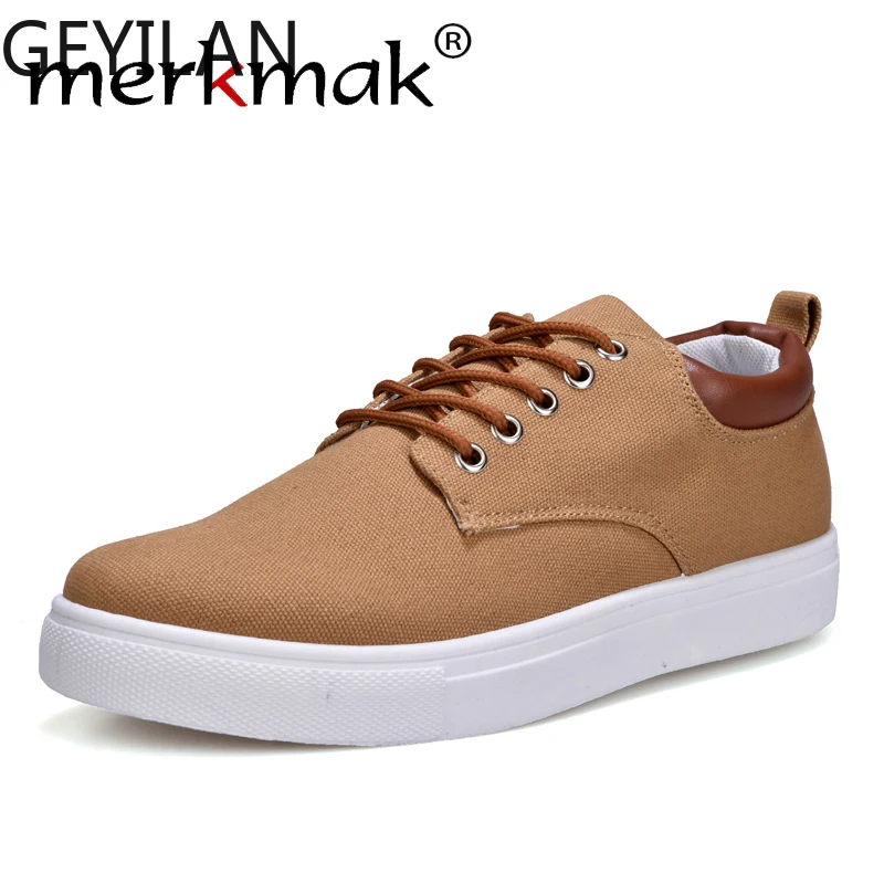 

Canvas Shoes Men Casual Shoes 2018 Spring Autumn Sneakers Lace Up Men Comfortable Shoes Big Size 47 Handmade Moccasins