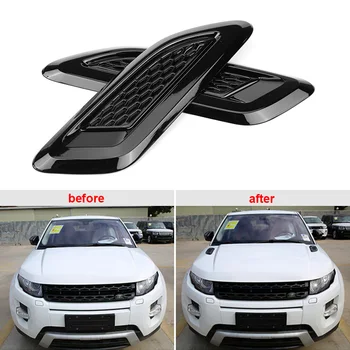 

1 pair Exterior Hood Air Vent Outlet Wing Trim for Land Rover Range Rover Evoque 2012 2013 2014 2015 2016 2017 2018 Car Styling