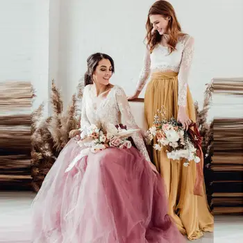 

2020 Elegant Long Tulle Tutu Skirt Women Floor Length Sweep Train Maxi Skirts Bridesmaid Prom Party Skirt faldas mujer moda