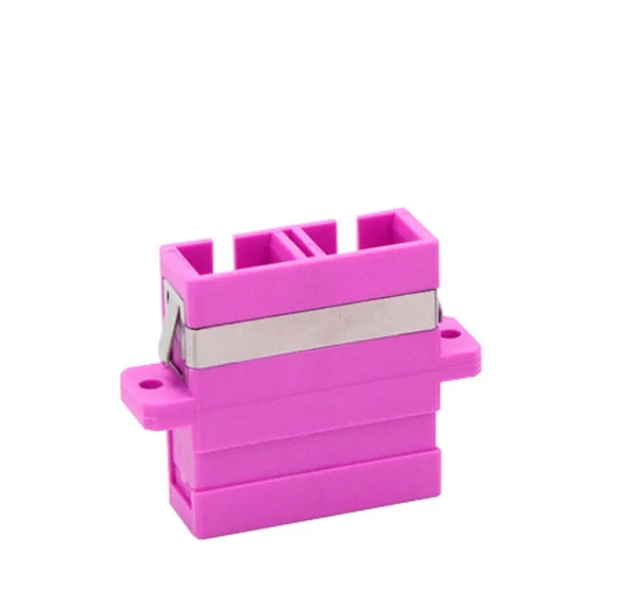 

50pcs /lot SC Fiber optic adapter OM4 duplex fiber connector SC-SC connector