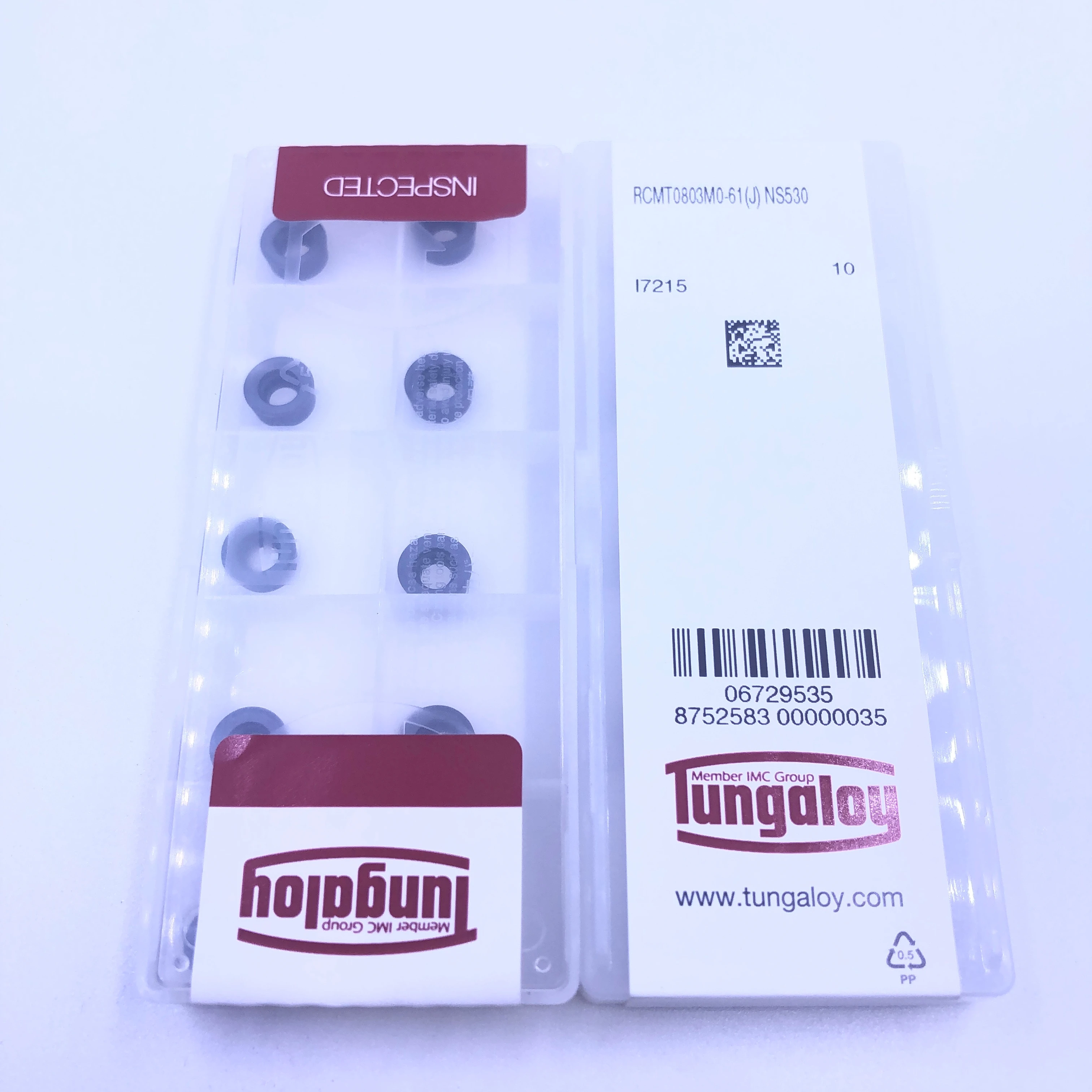 RCMT0803M0-61 NS530 оригинальные карбидные вставки Tungaloy фрезерные токарные инструменты 10