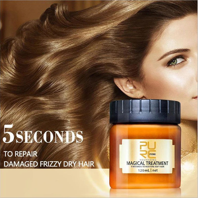 Magical Hair Mask Conditioner Scalp Treatment 5 Seconds Effectively Repair Damage & Restore Soft Smooth | Красота и здоровье