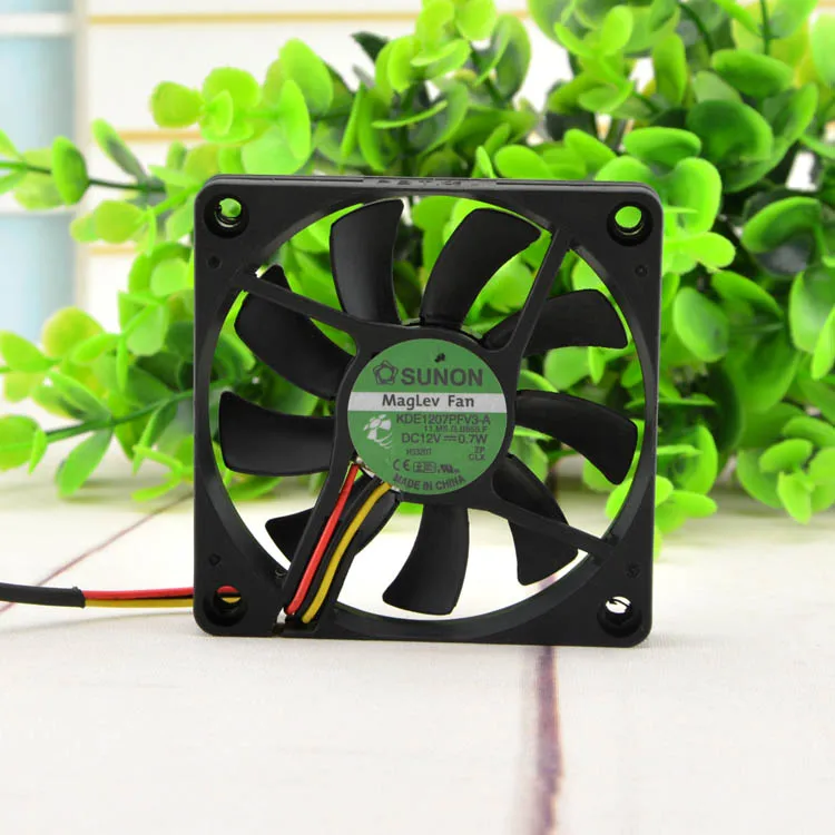 3 шт. SUNON 7010 7 см maglev 12V 0,7 W тихий вентилятор Скорость KDE1207PFV3-A 70x70x10 мм