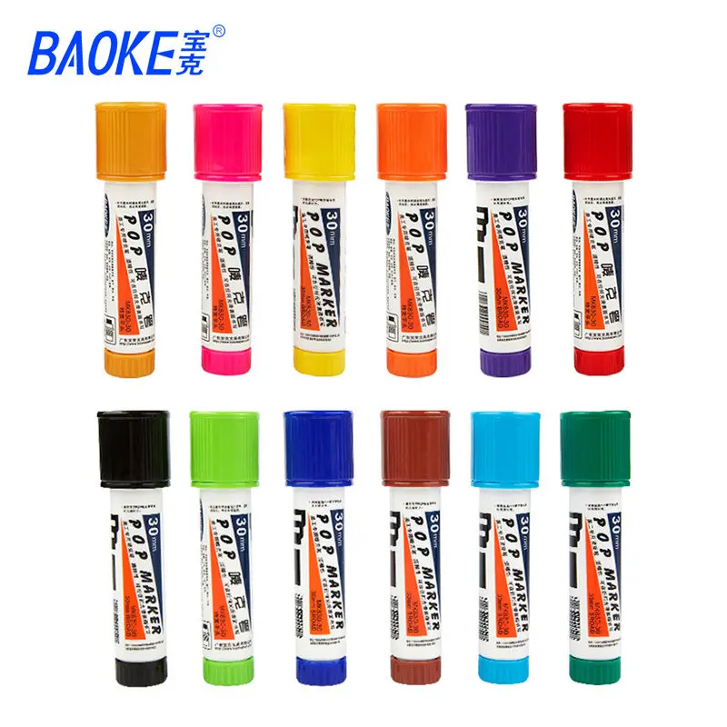 Permanent Marker Pen 30mm Art Graffiti POP Pens Large Capacity Fast Dry Waterproof For Poster Paint Brush Advertising Whiteboard permanent marker pen white marker pens marker pens permanent marker permanent markers paint marker pen markers pen art marker pens art markers paint marker pens