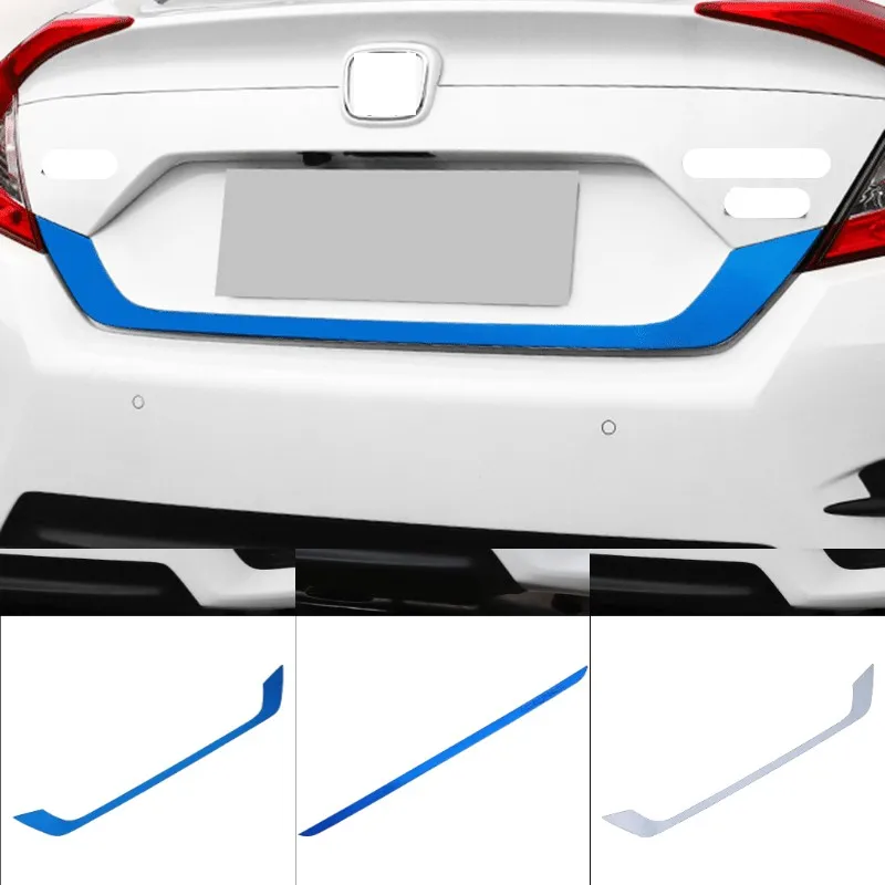 1 шт. для Honda 10th Civic Задняя Крышка багажника из нержавеющей стали наклейка на