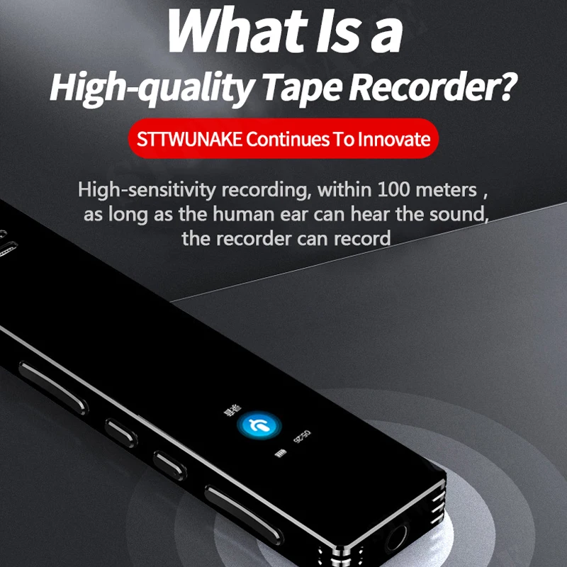 STTWUNAKE voice recorder sound dictaphone mini