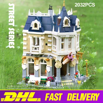 

MOC City Streetscape The City Corner Theme Park Set Building Kits Block Bricks Kids Toys Birthday Gifts
