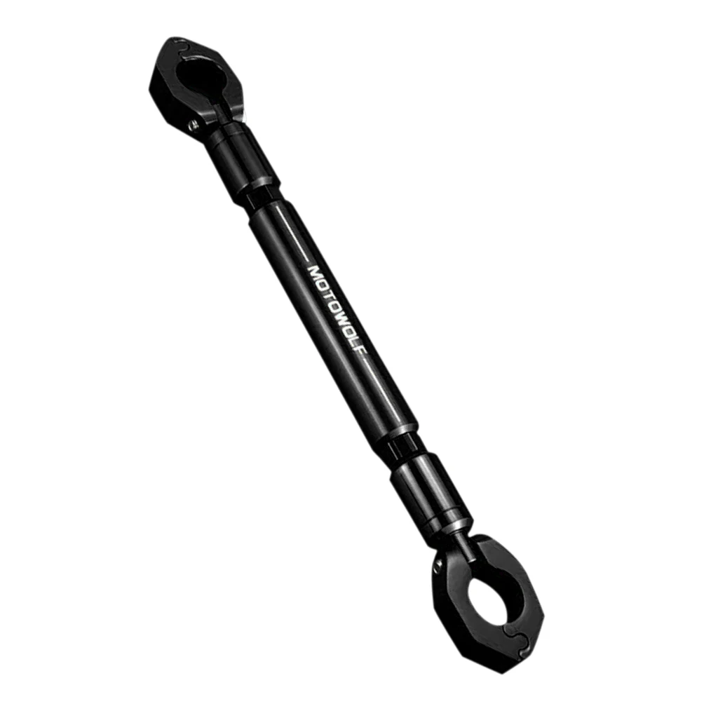Universal Motorcycle 22mm Handlebar Adjustable Cross Bar Balance Beam (Handle Bar Only)--Black