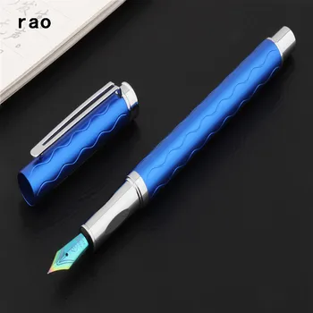 

Luxury quality 3703 Blue Business office Colored nib Fountain Pen student School Stationery Supplies ink pens