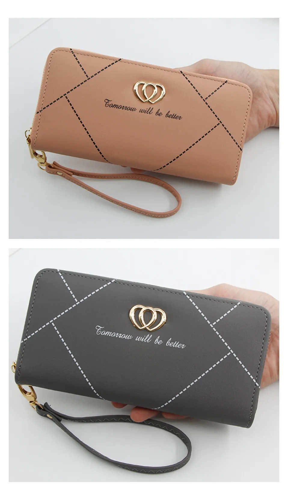 Женский Длинный кожаный бумажник porte monaie femme domppet кошельки carteira slim carteras para mujer billetera porte feuille2019