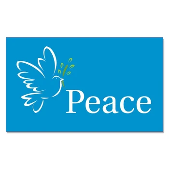 

Peace Blue Flag 3x5FT banner 100D 150X90CM Polyester brass grommets custom flag,free shipping