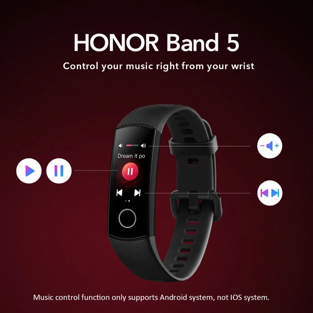 huawei Honor Band 5 глобальная Версия смарт-браслет с кислородом крови монитор сердечного ритма водонепроницаемые Смарт-часы фитнес-браслет