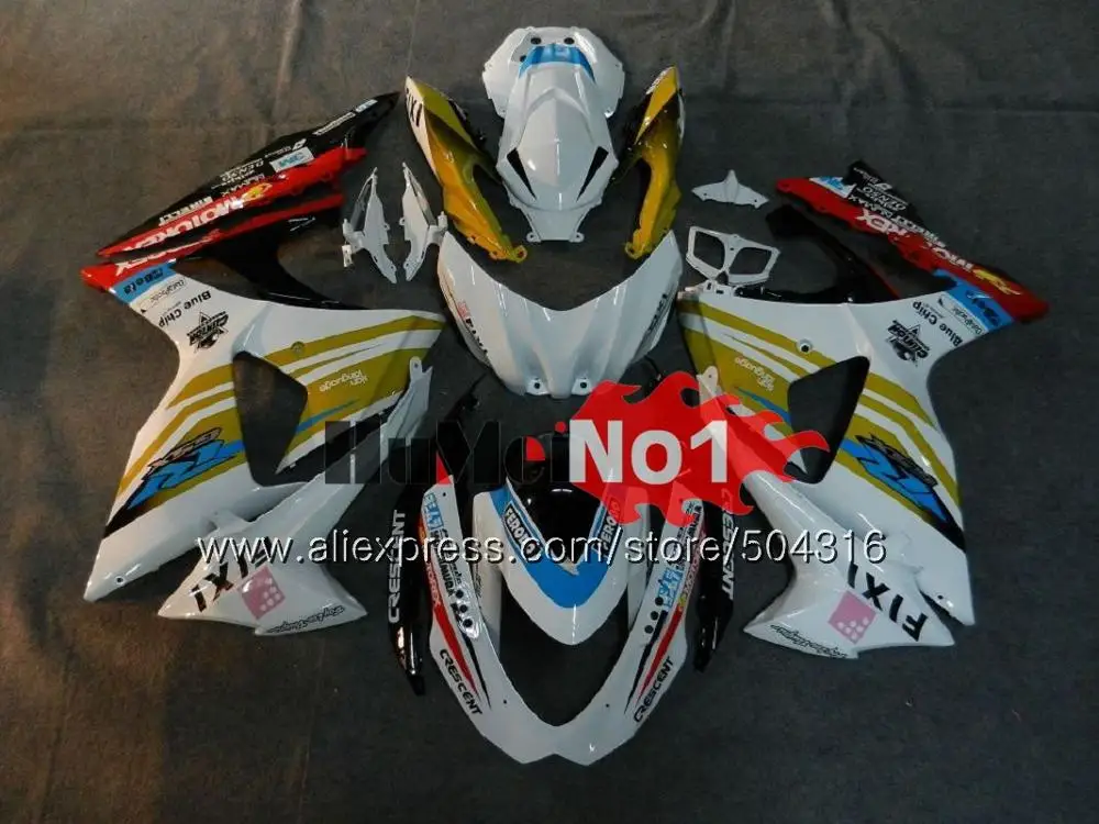 No. 27 Инъекции для SUZUKI GSX-R1000 GSXR 1000 K9 23MC. 1 синий GSXR1000 2009 2010 2011 2012 2013 09, 10, 11, 12, 13 лет, 16 обтекатель oem - Цвет: No. 27