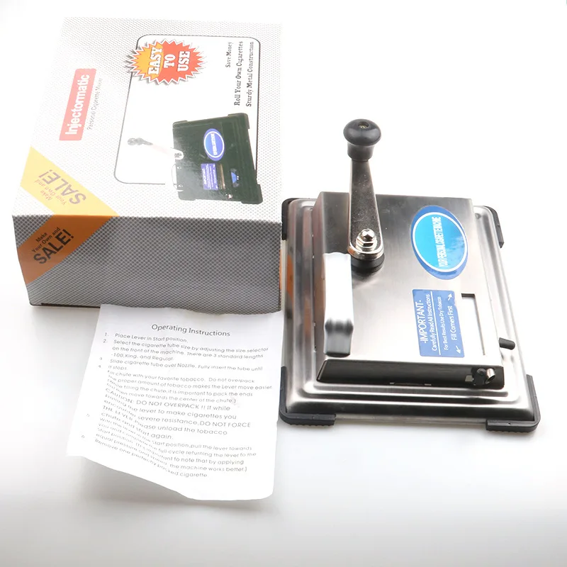 

8mm Manual Cigarette Tobacco Cigarette Rolling Wrap Machine Smoke Injector Maker Smoking Accessories Slim Roller sleeve DIY