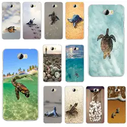 Мягкий чехол для телефона из ТПУ с силиконовая сумка для Huawei Mate 9 10 20 Y3 Y5 Y6 Y7 Y9 Lite рro рrime 2018 2019 милые малыши животные морская черепаха