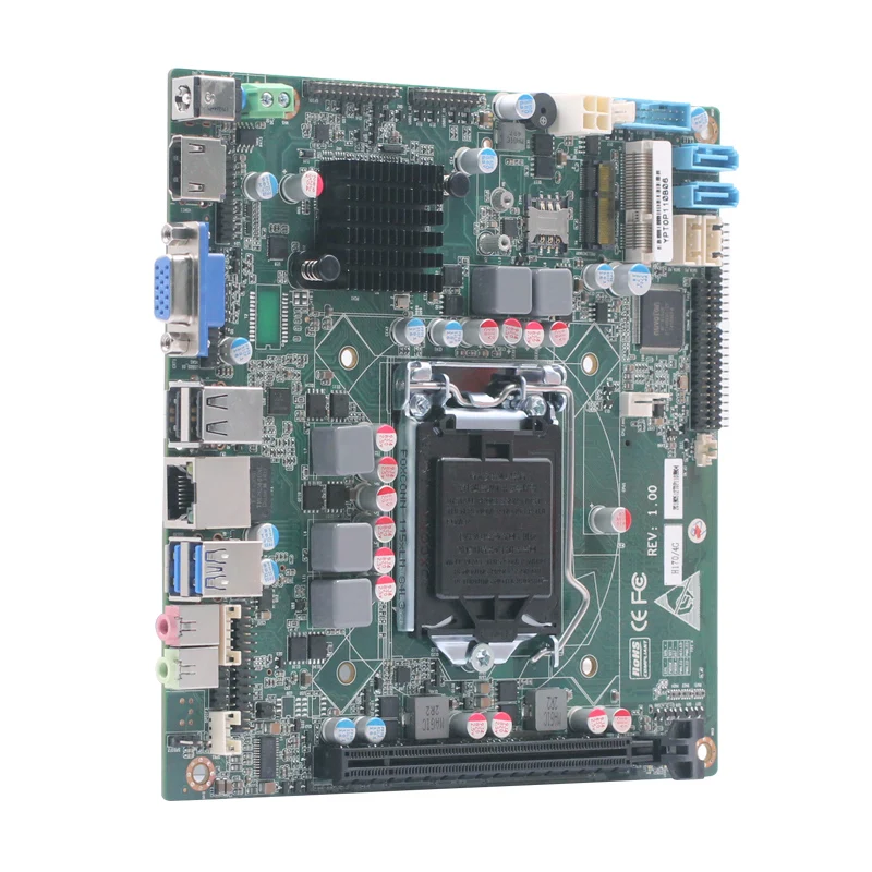 LGA1151 H170 Чипсет Материнские платы Mini ITX 2 портами ethernet Материнские платы с бортовым 4 Гб Оперативная память+ 16GB ddr4 2* COM
