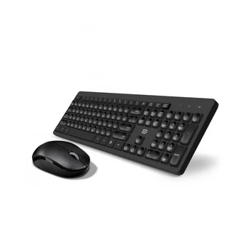 

FD Wireless IK7300 Keyboard & Mouse Combo 2.4GHz Concave Button Set Smart Power-Saving Silent Clicks Slim Combo for Laptop