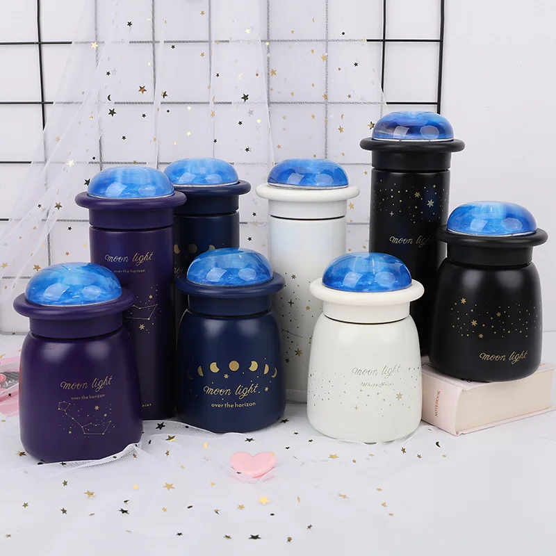 Creative Moonwalk Planet Thermos Cup 304 Stainless Steel Sealed Leakproof Student Water Cup Boutiques Gift Vacuum Flask