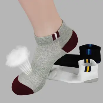 

2018 Boat Socks Short Socks 1/5Pairs Crew Casual Sport Low Cut Ankle Socks Comfortable Cotton Men Lot Soft