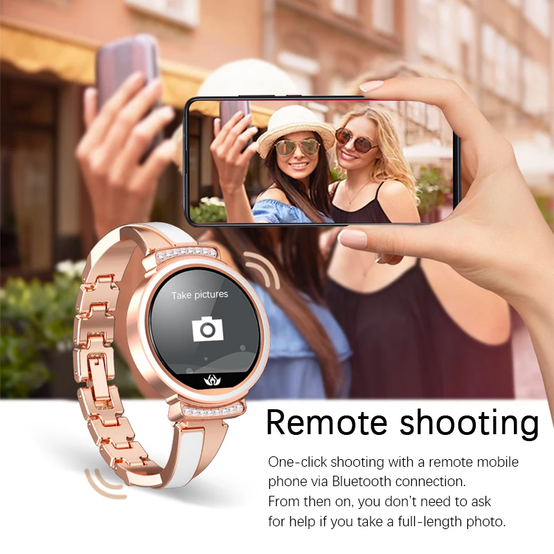 LIGE Fashion Womens Smart Watch Women Waterproof