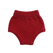 Новинка; сезон весна-осень; Модные трикотажные шорты с высокой талией для маленьких девочек; От 1 до 4 лет шорты для мальчиков и девочек; вязаные штаны