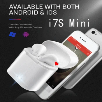 

Multiple Color i7s Tws Wireless Bluetooth Earphones Mini Stereo Bass Earphone Earbuds Sport Headset With Charging Box For IPhone