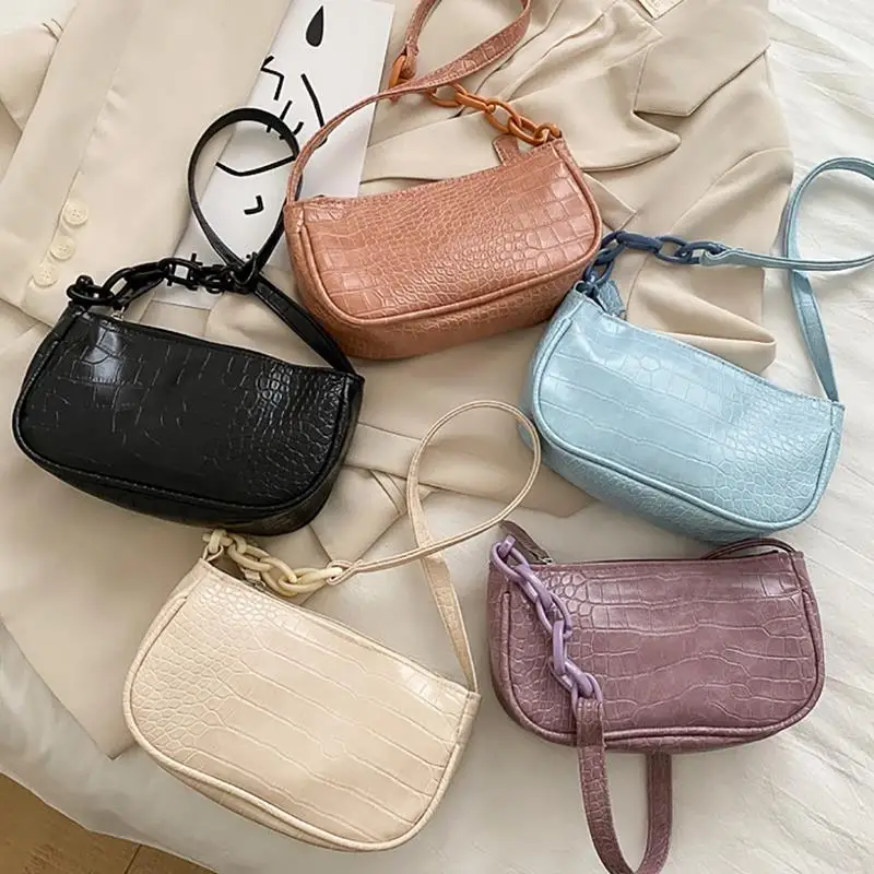 

Women Solid Color PU Leather Handbags Totes Lady Daily Shopping Shoulder Bags Youth Ladies Simple Versatile Bag