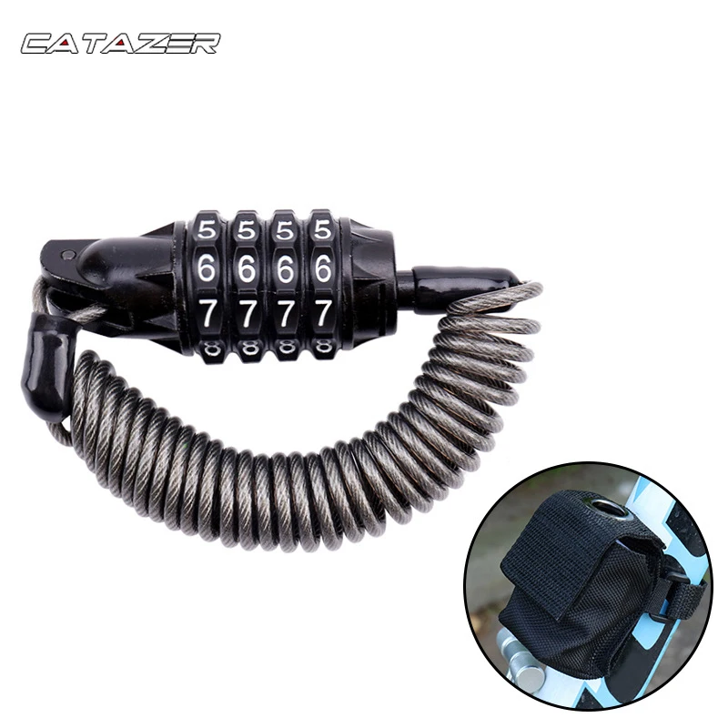 Замок велосипедный Противоугонный с 4-значным паролем для скутеров мотоциклов