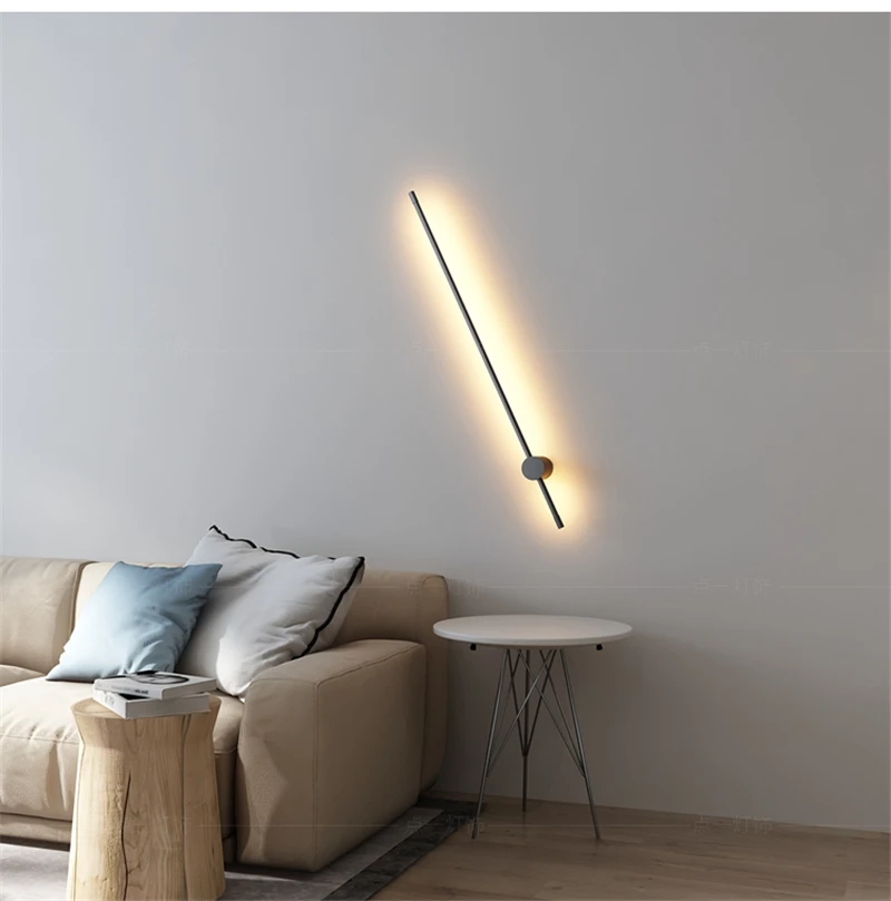 Скандинавский минималистичный светодиодный настенный светильник Современный Креативный простой домашний декор для гостиной диван задний настенный светильник прикроватные лампы для спальни
