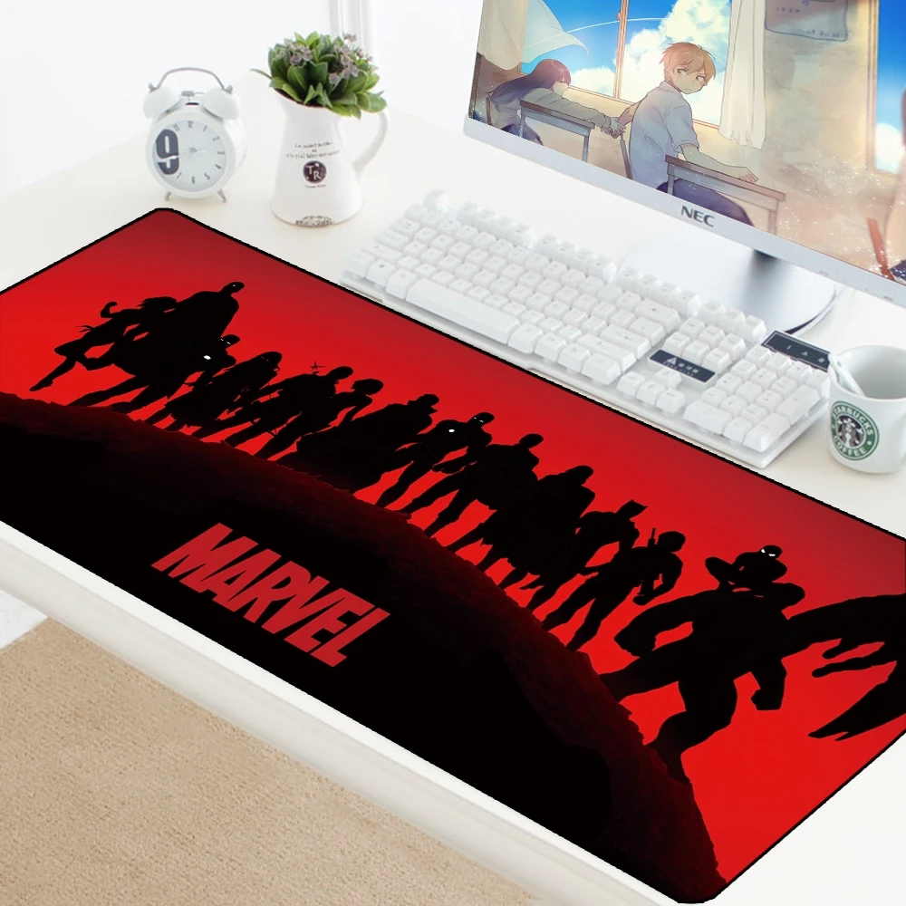 Marvel Comics logo Anime Mouse Mat Computer Gaming Mousepad Keyboard Gamer Laptop Cartoon Pad Mouse