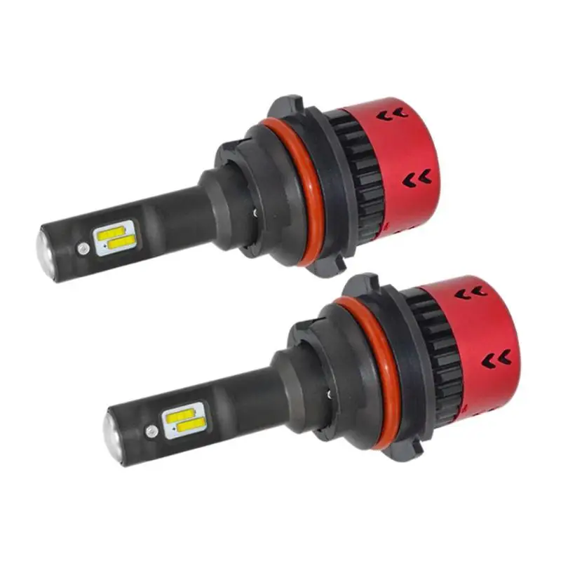 2 шт. 9004 Высокая Низкая DC 11-30V 6000K 4800LM 70W COB Светодиодный фонарь для автомобиля передняя противотуманная фара Автомобильные фары аксессуары для автомобиля