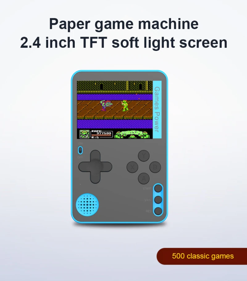 500 IN 1 Retro Video Game Console Multilanguage Handheld Game Player Classic Games TV Gaming Console AV Out Mini Handheld Player