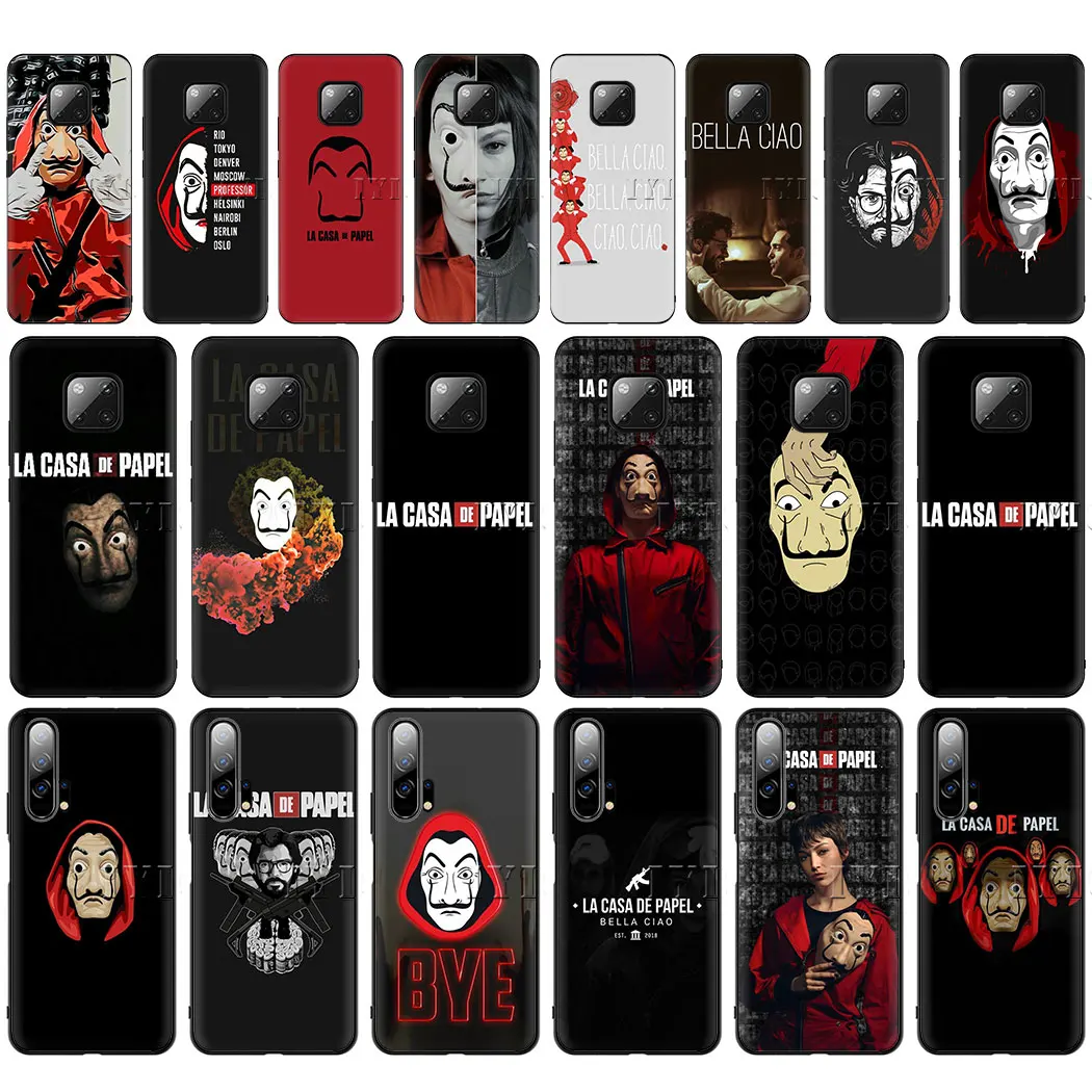 La Casa De Papel Мягкий силиконовый чехол для телефона huawei P30 Lite Pro Honor View 20 10 P Smart Plus 2019 Z |
