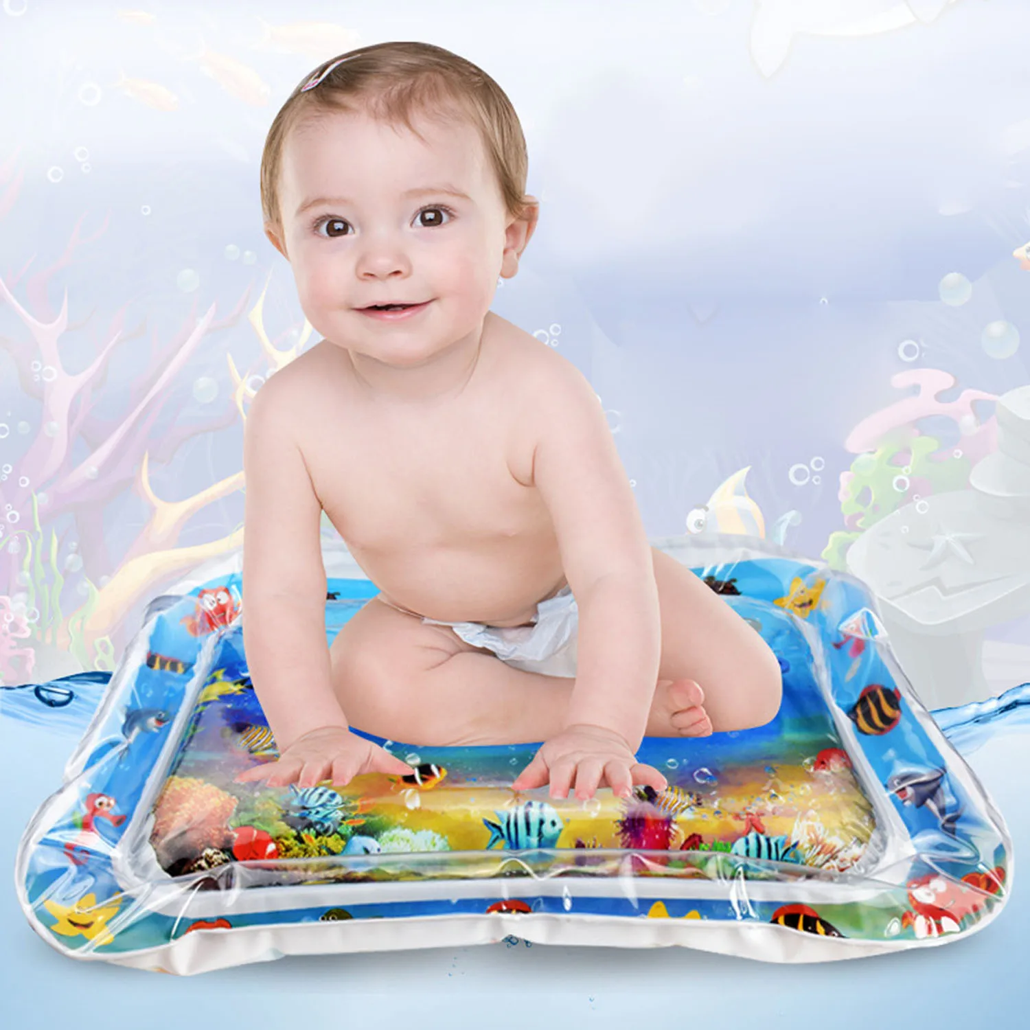 Besegad детский надувной водный игровой коврик животик время деятельности игровой центр коврик для малышей Младенцы сенсорная стимуляция моторики