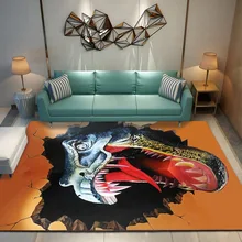 Детский домашний большой ковер, 3D примитивные лесные ковры для гостиной, спальни, ковры, прихожая кухня, детские коврики с принтом динозавра