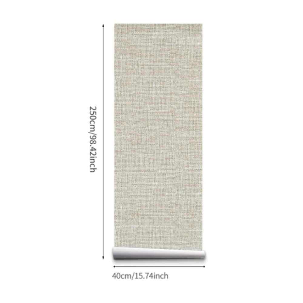 

Linen Fine Grass Woven Wall Paper Decals Self-adhesive Refurbished Kitchen Cabinet Vinyl Membrane Wallpaper For Home Decoration