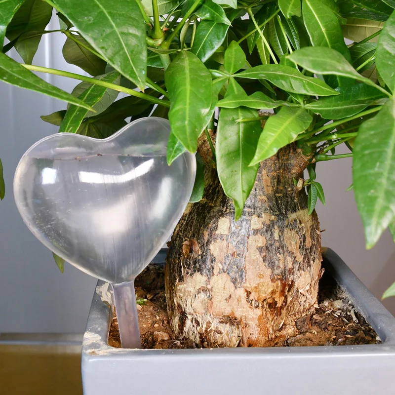 1pc New Automatic Flower Watering Device Plant Waterer Self Watering Globes Bird Shape Hand Blown Clear PVC Aqua Bulbs