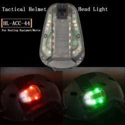 Lámpara estroboscópica multiusos para casco, luz de señal táctica Airsoft, impermeable, portátil, de seguridad, Flash IR, herramientas para exteriores