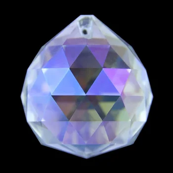 

15mm-40mm AB Crystal Faceted Ball Glass Paperweight Fengshui Crafts Natural Stone for Home Hotel DIY Decoration