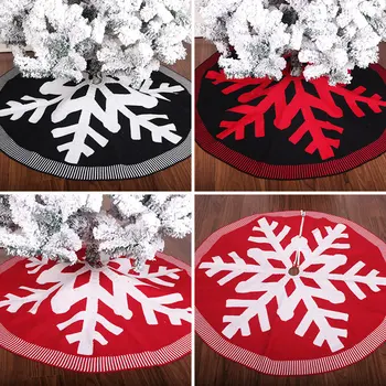 

2020 New Christmas Tree Skirt Decor Xmas Tree Ornaments Christmas Decorations for Home Happy New Year Knitted Blanket Mat